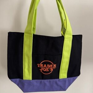 Black and Purple Tote Bag
